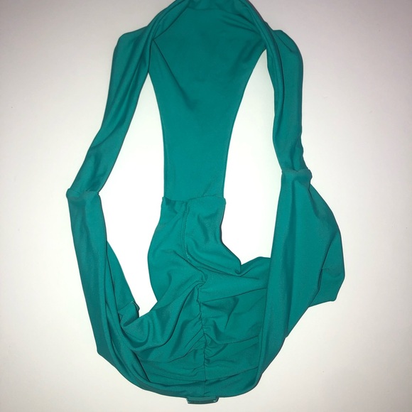 ROXY Swim Scrunch Bottoms Turquoise (small) - Picture 2 of 5